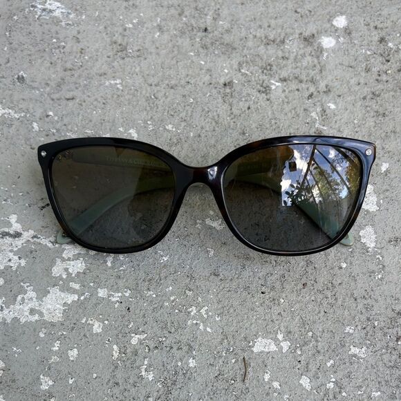 Tiffany and Company brown/blue sunglasses